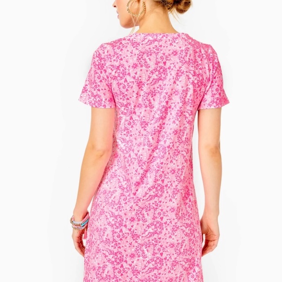 Lilly Pulitzer Cody T-shirt Dress in Pink Shandy M - Picture 3 of 4
